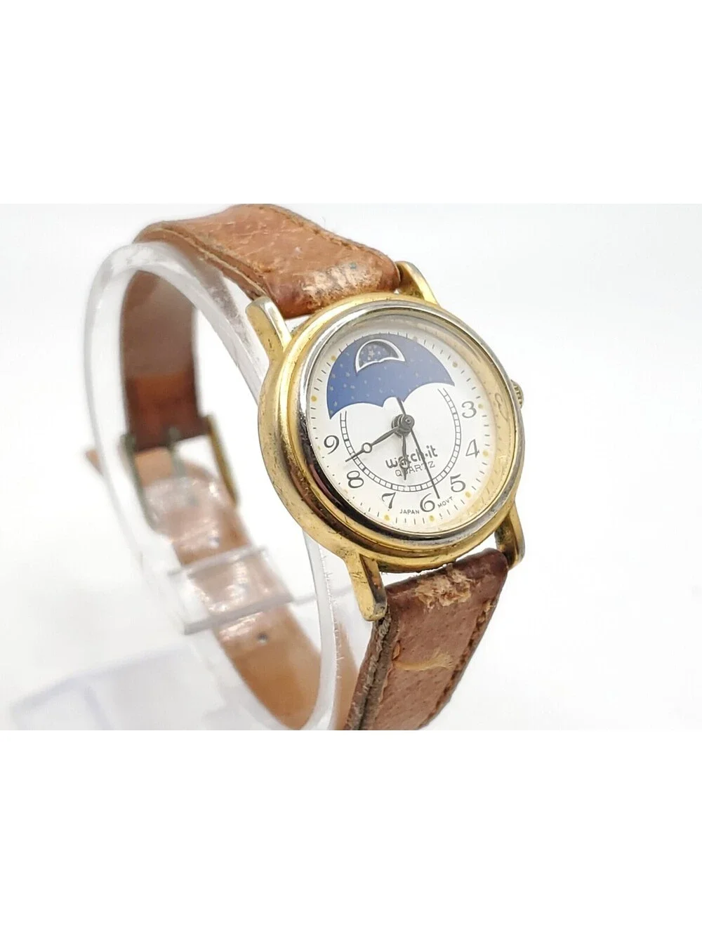Watch It Quartz Watch New Battery Womens Gold Tone 24mm
